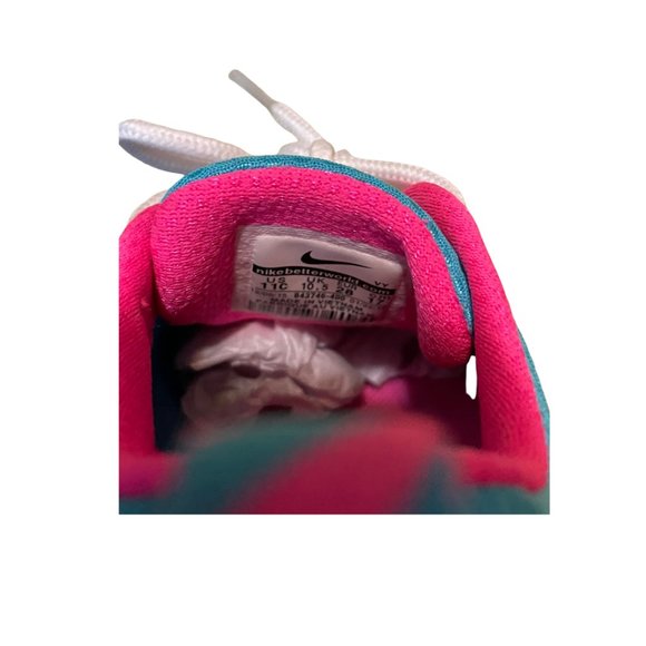 NIKE Air Max Thea Pink Aqua Kids Sneakers Size 11C - Picture 5 of 6